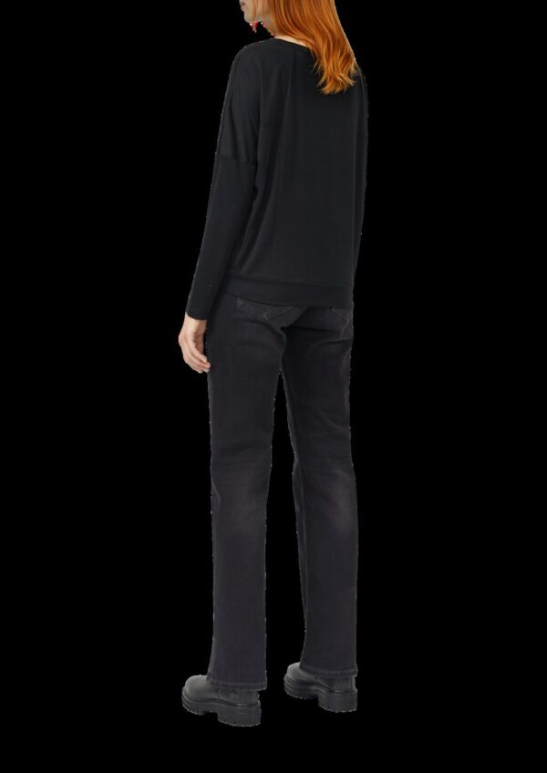 Weiches Jersey-T-Shirt mit Schmucksteinen