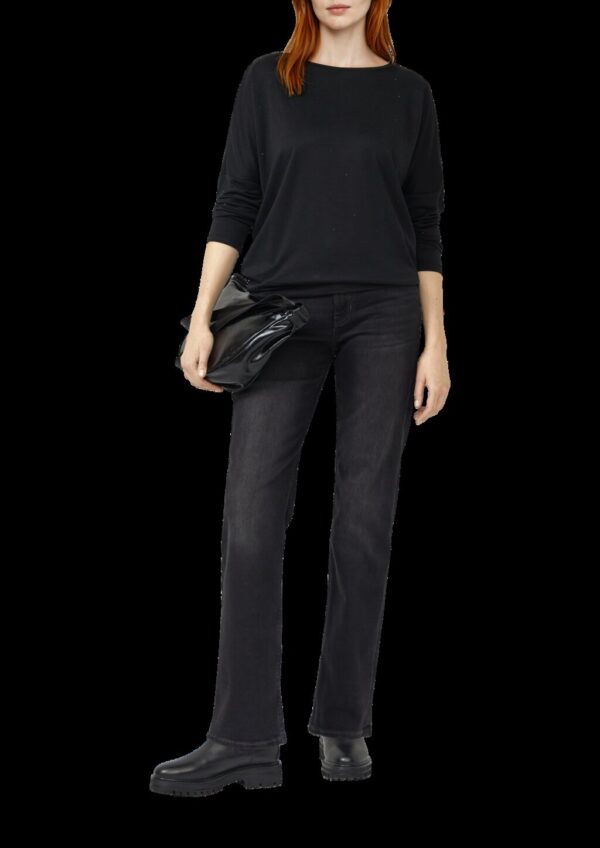 Weiches Jersey-T-Shirt mit Schmucksteinen