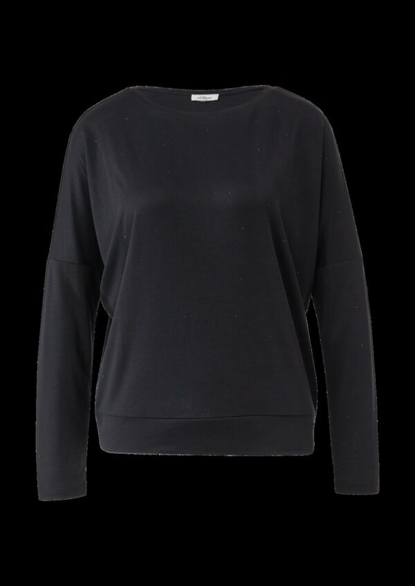 Weiches Jersey-T-Shirt mit Schmucksteinen