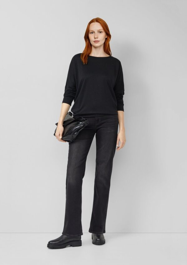 Weiches Jersey-T-Shirt mit Schmucksteinen