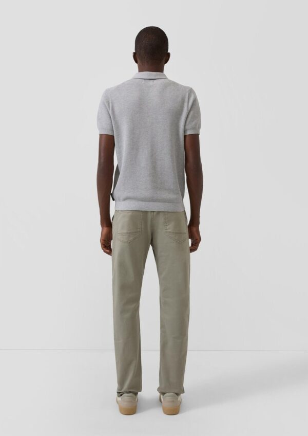 Strickpullover aus Baumwolle mit Polokragen