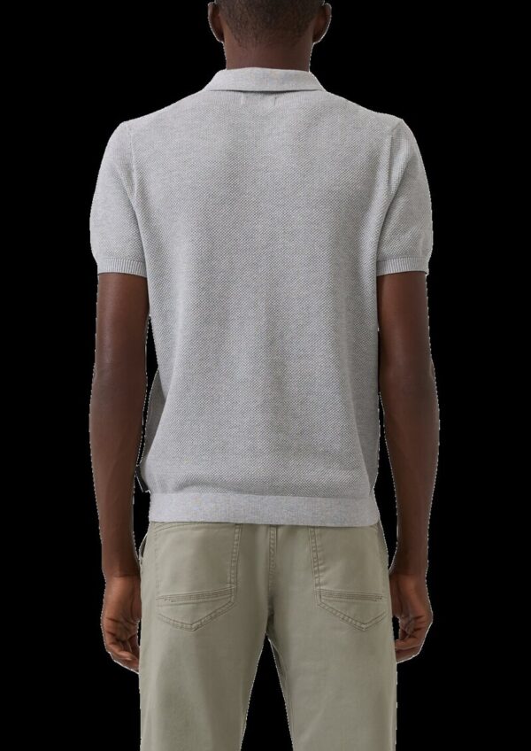 Strickpullover aus Baumwolle mit Polokragen