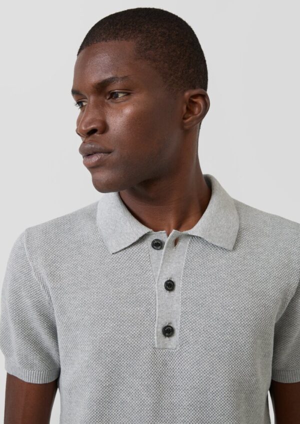 Strickpullover aus Baumwolle mit Polokragen