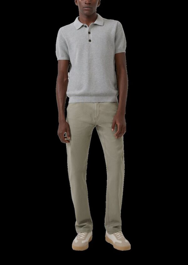 Strickpullover aus Baumwolle mit Polokragen