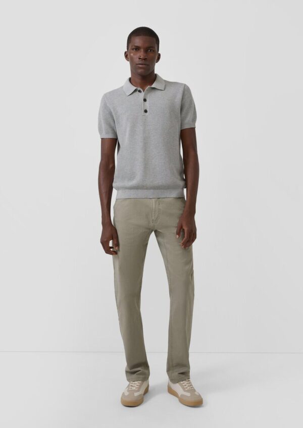 Strickpullover aus Baumwolle mit Polokragen