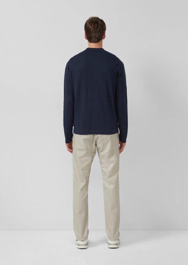 Gestricktes Hemd mit Brusttasche