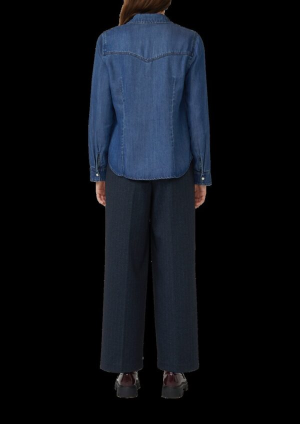 Denimshirt mit seidigem Touch