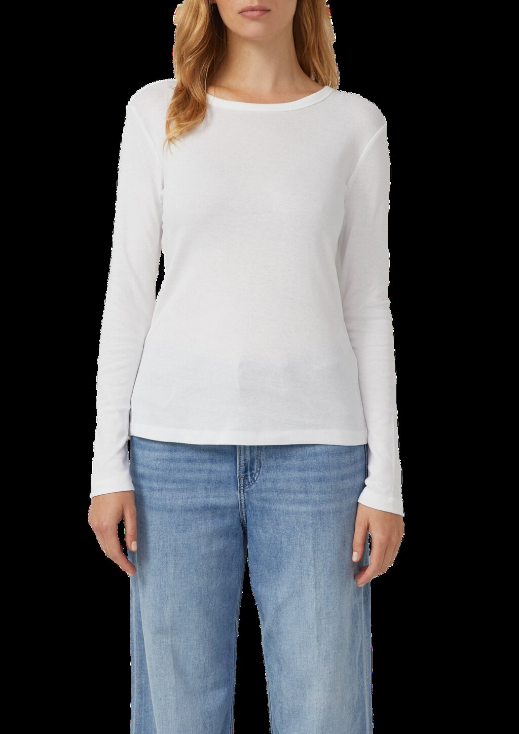 Geripptes Slim-Fit-Longsleeve im 2er-Pack