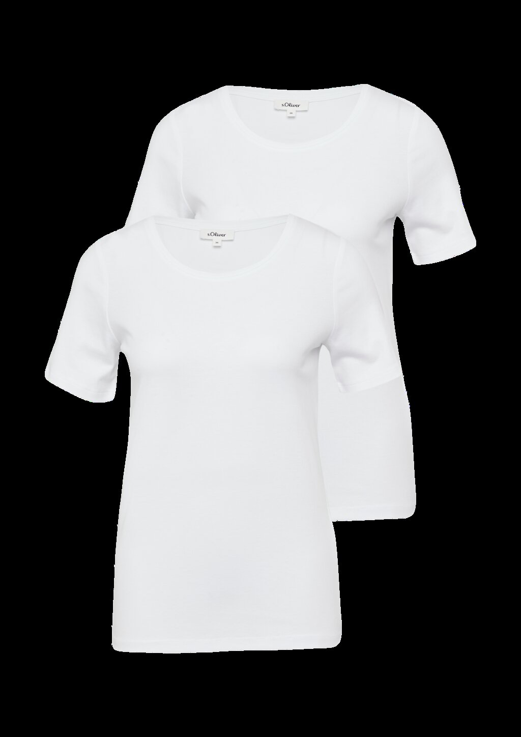 T-Shirt aus Interlockjersey im 2er-Pack