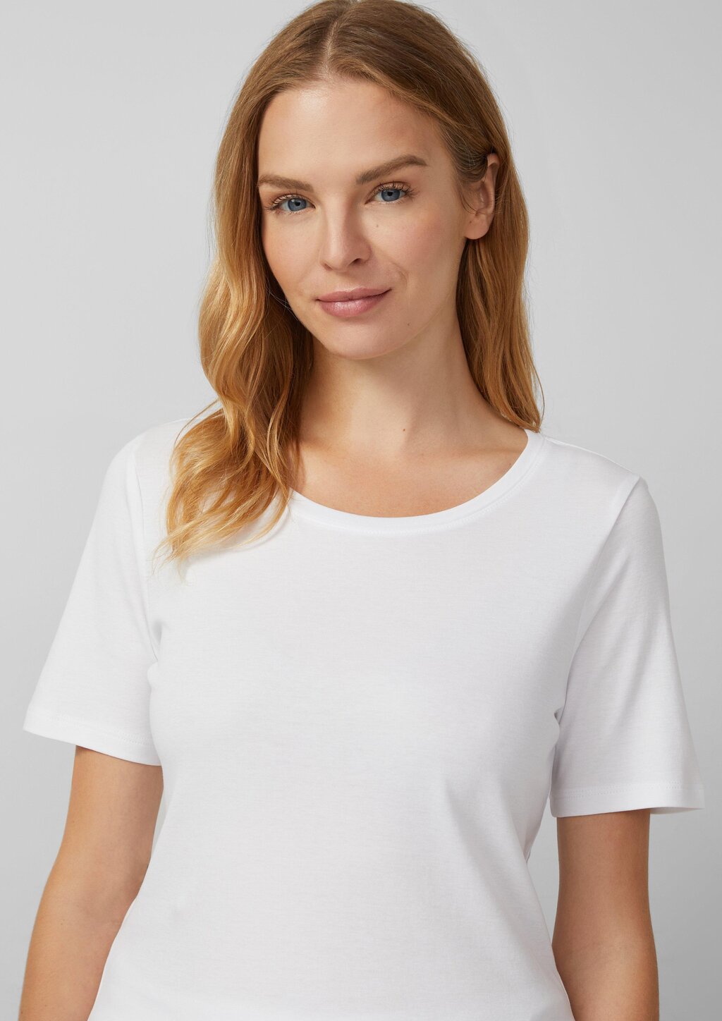 T-Shirt aus Interlockjersey im 2er-Pack