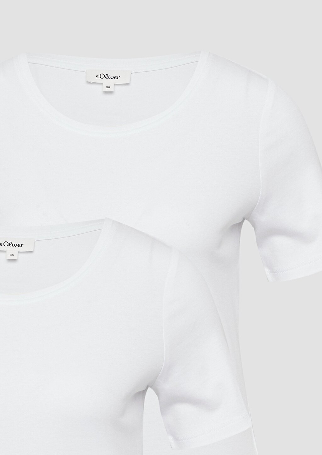 T-Shirt aus Interlockjersey im 2er-Pack