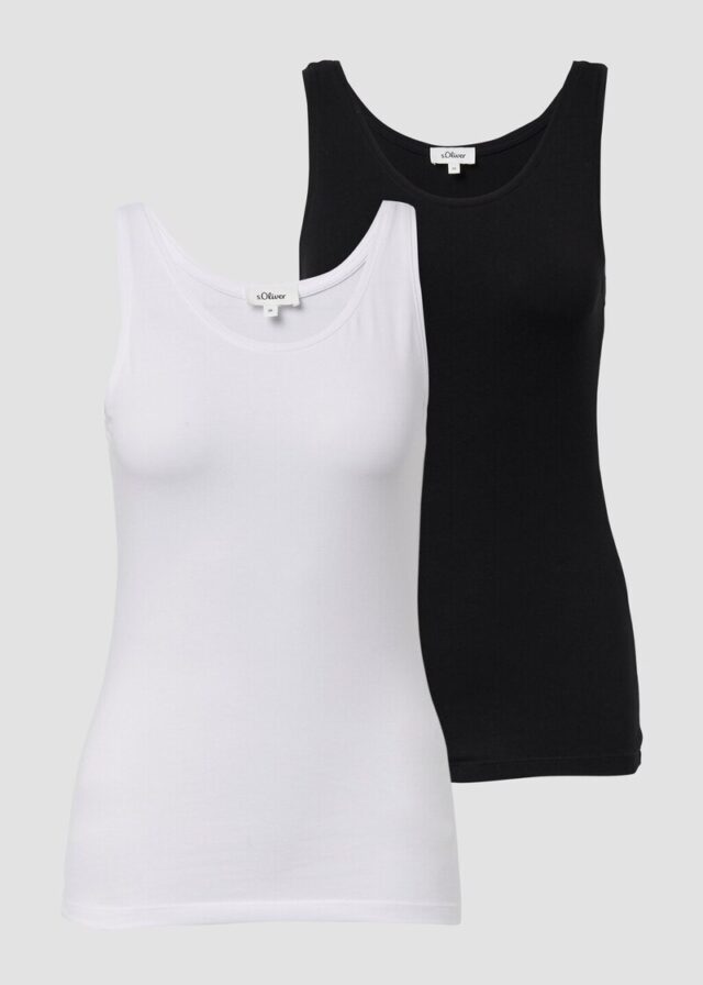 Basic Top aus Jersey im 2er-Pack