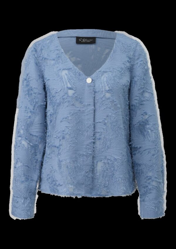 Bluse mit 3D-Effekt und Falte im Vorderteil