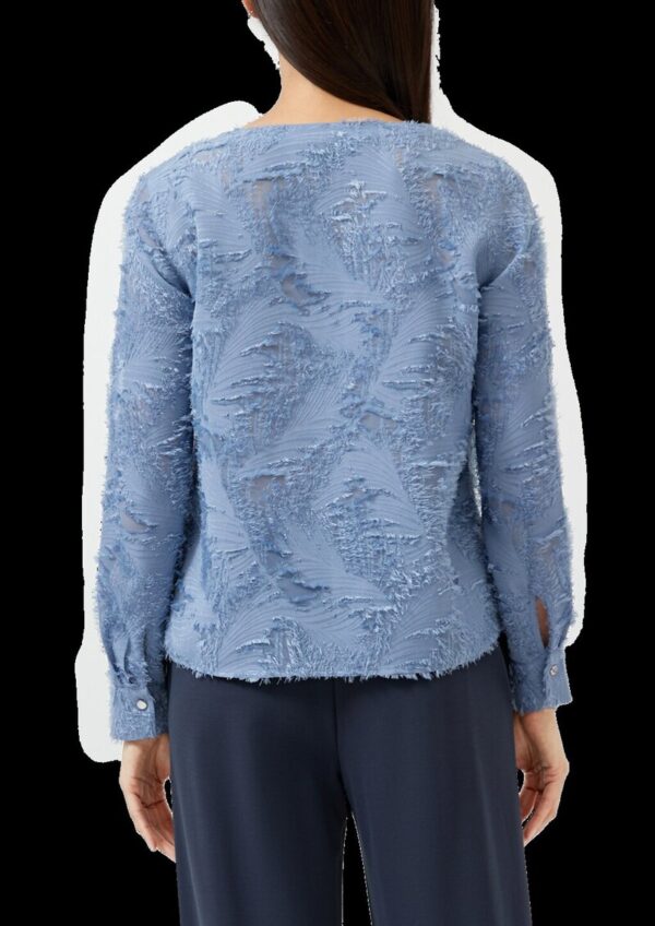 Bluse mit 3D-Effekt und Falte im Vorderteil