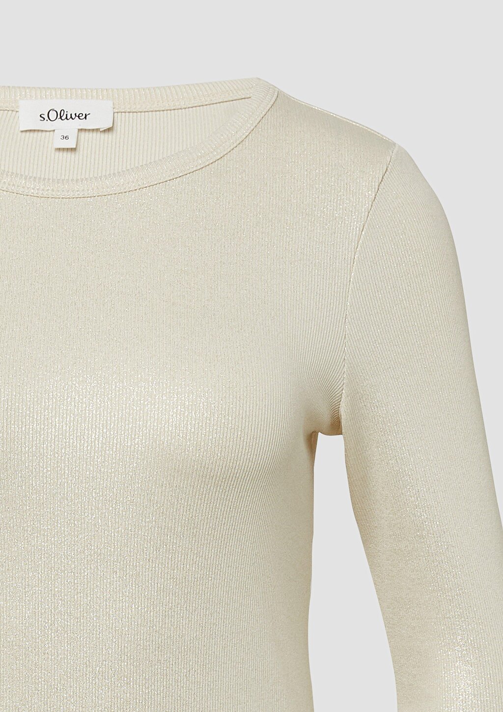 Ripp-Shirt mit Glitzer-Effekt