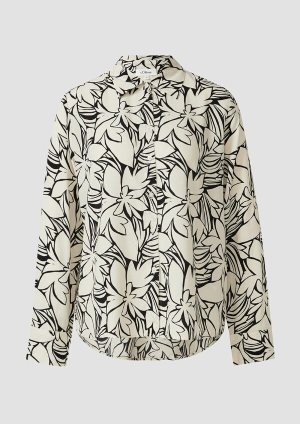 Fließende Bluse mit floralem Muster