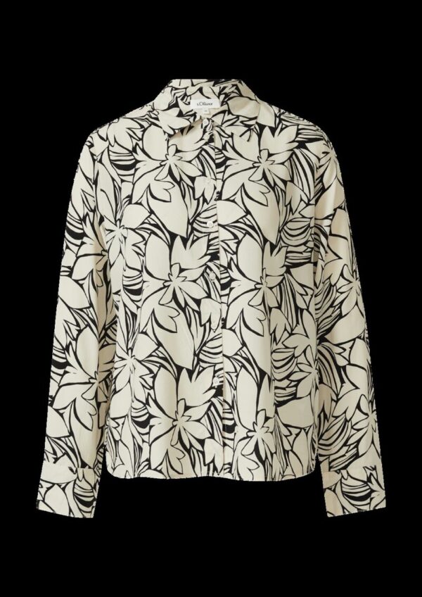 Fließende Bluse mit floralem Muster