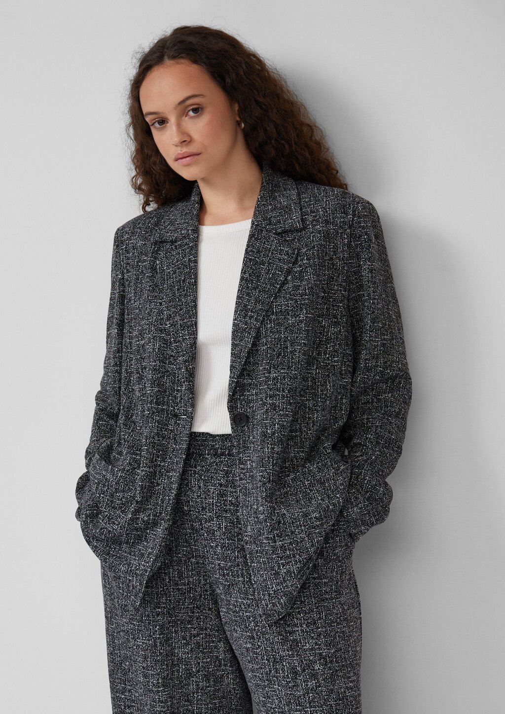 Blazer aus Interlockjersey