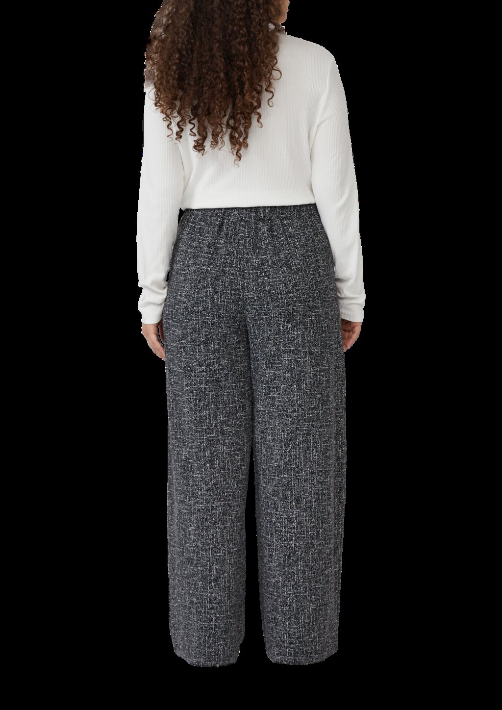 Wide Leg-Hose aus Interlockjersey