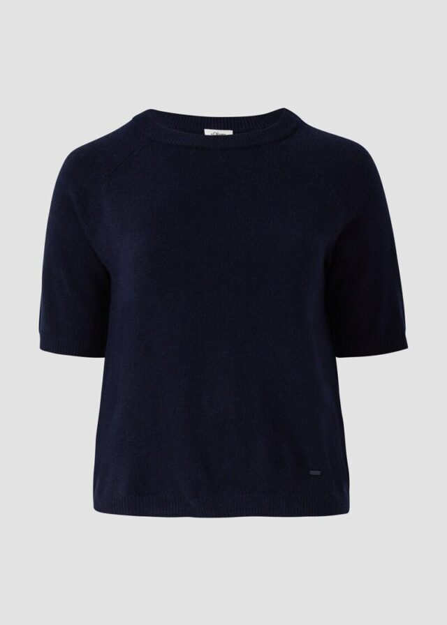 Kurzarmpullover aus Alpakamix