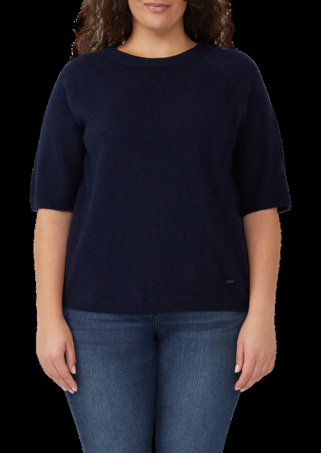 Kurzarmpullover aus Alpakamix