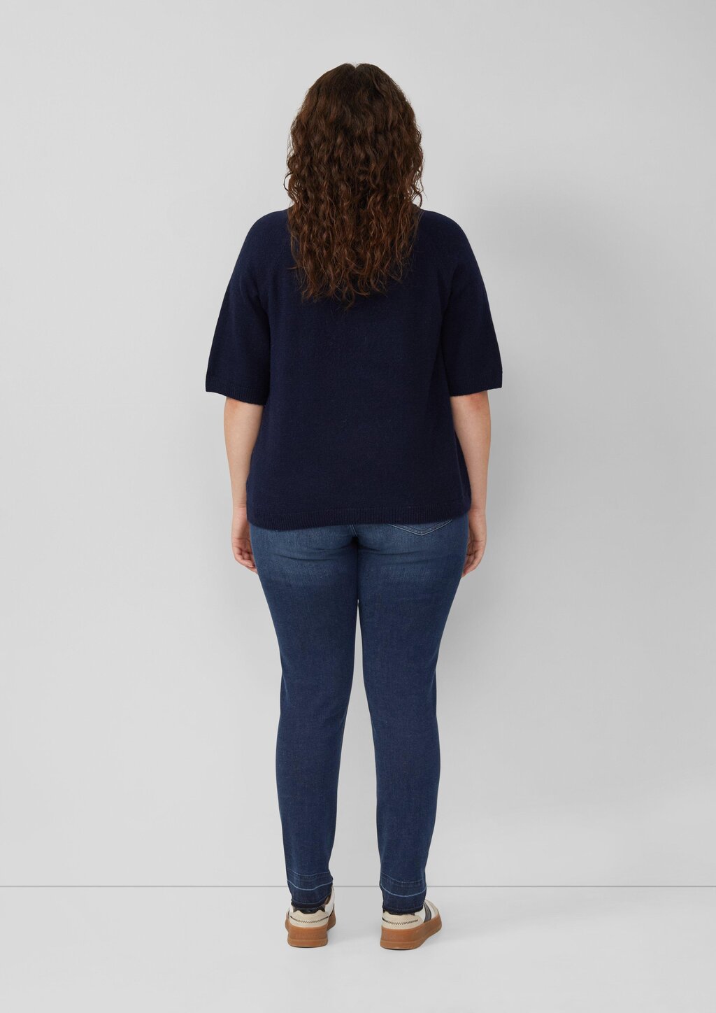 Kurzarmpullover aus Alpakamix