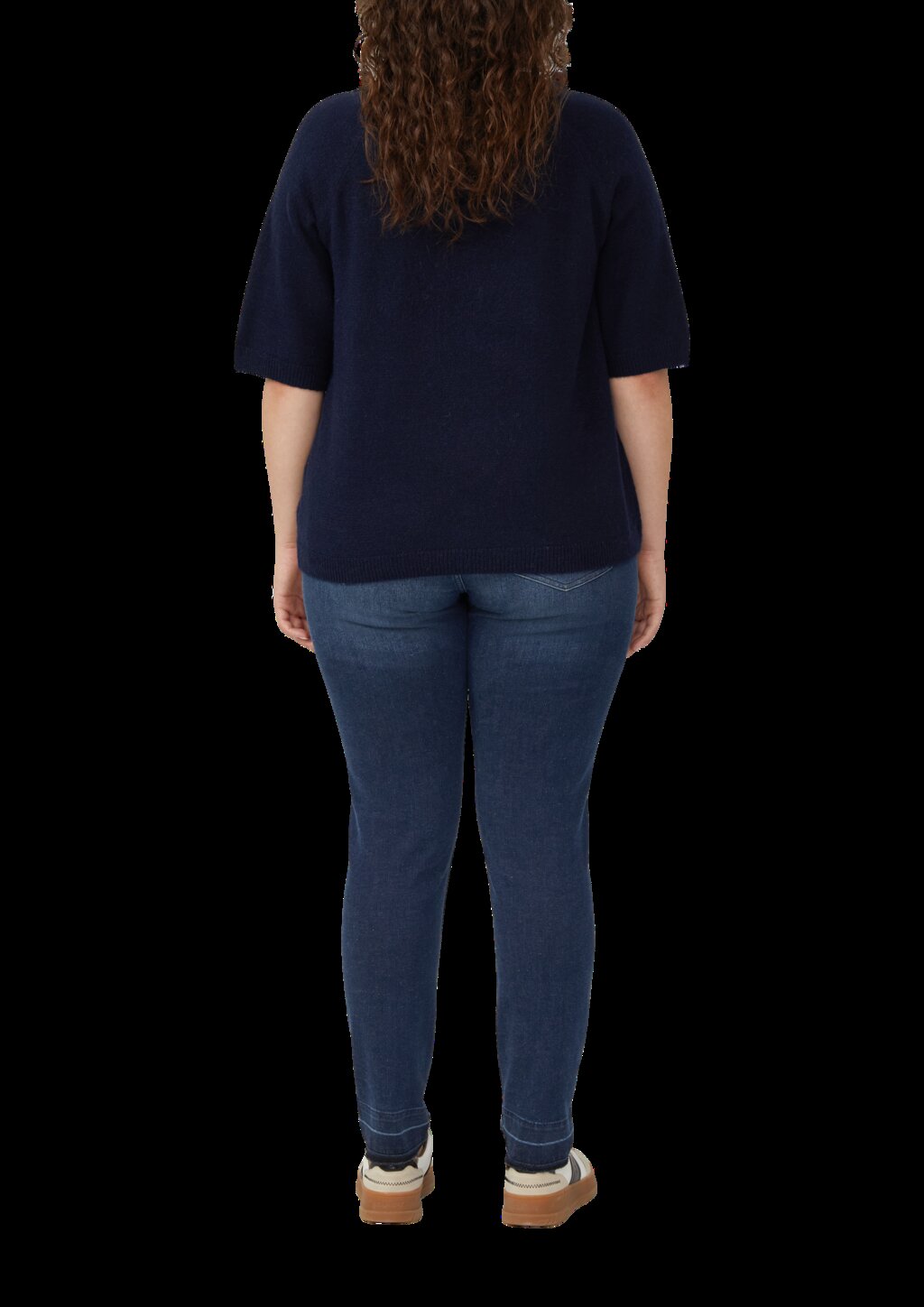 Kurzarmpullover aus Alpakamix