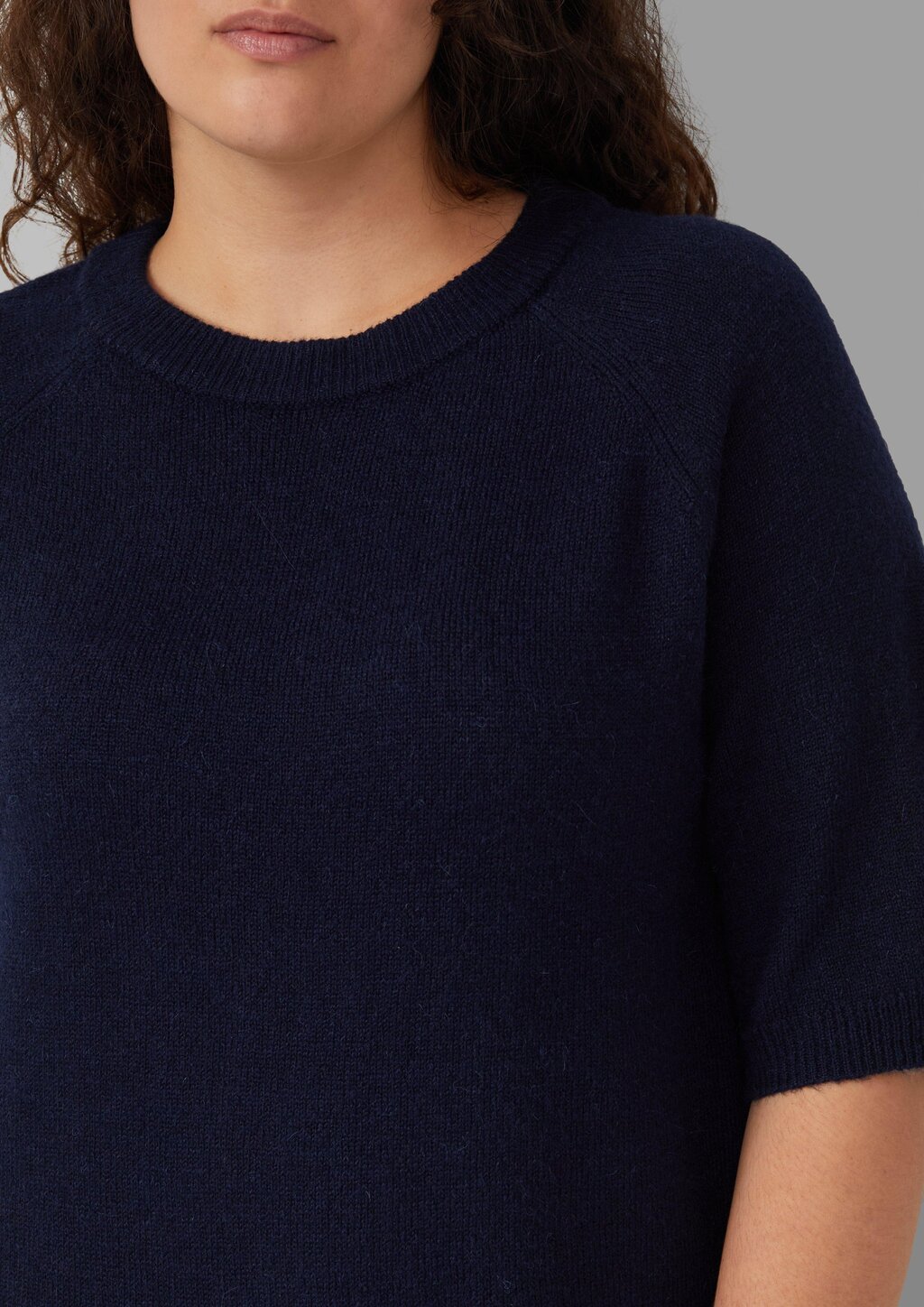 Kurzarmpullover aus Alpakamix