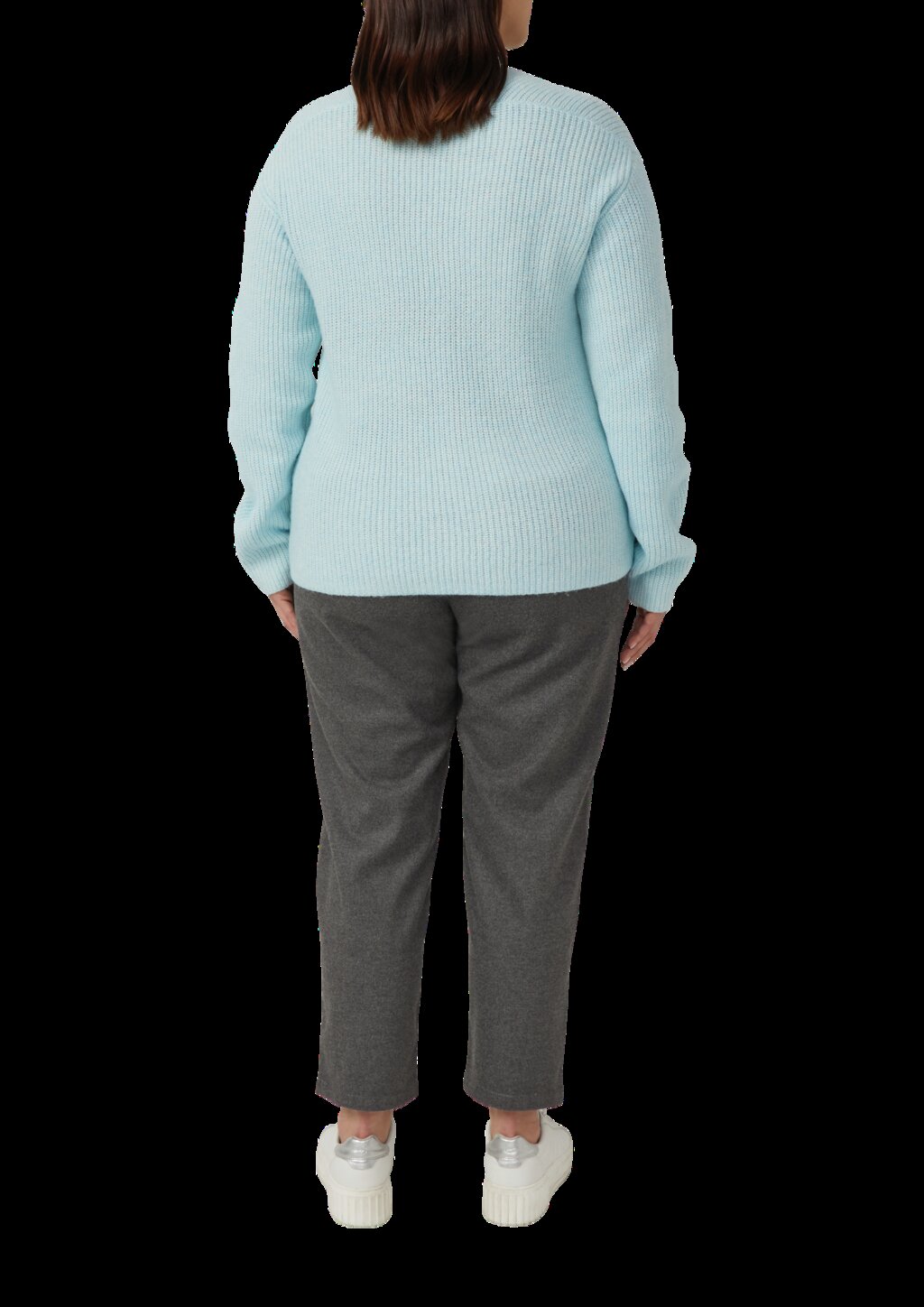 Weicher Strickpullover im Relaxed Fit mit V-Ausschnitt