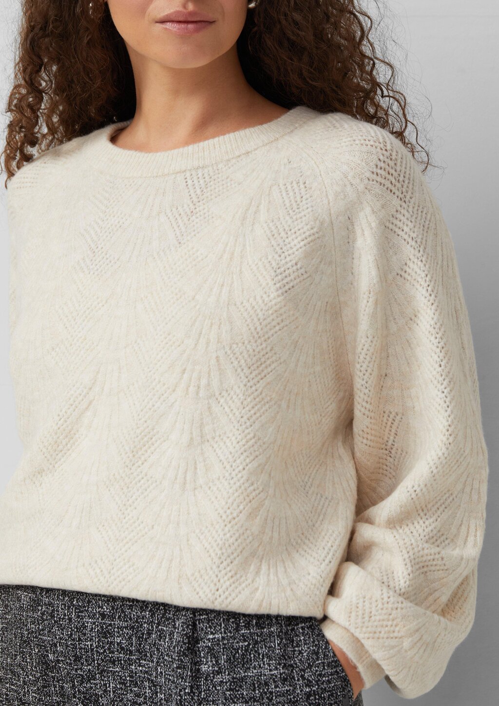 Pullover mit Ajourmuster