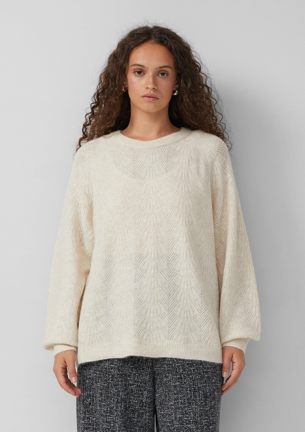 Pullover mit Ajourmuster