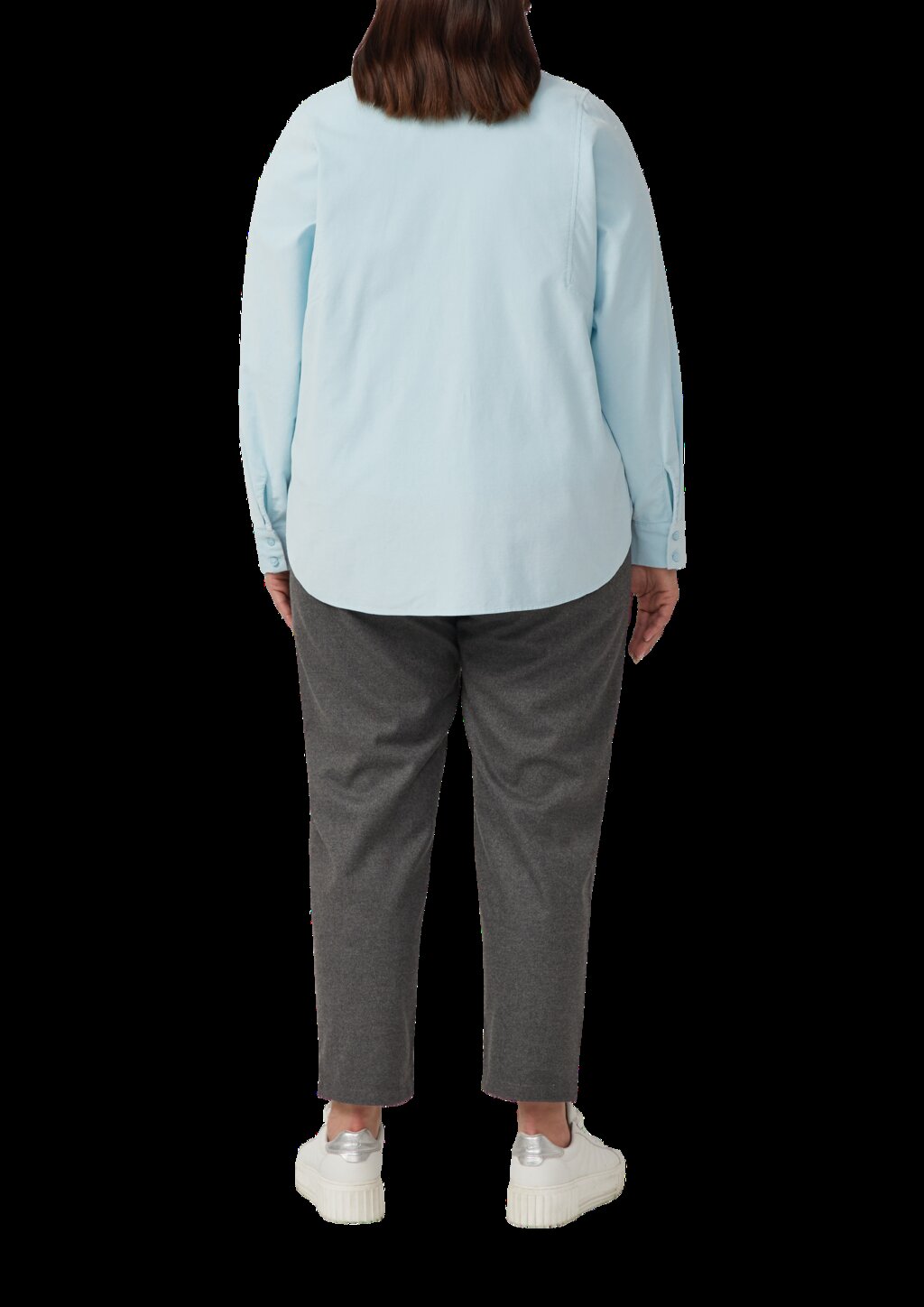 Feincordbluse mit Hemdkragen