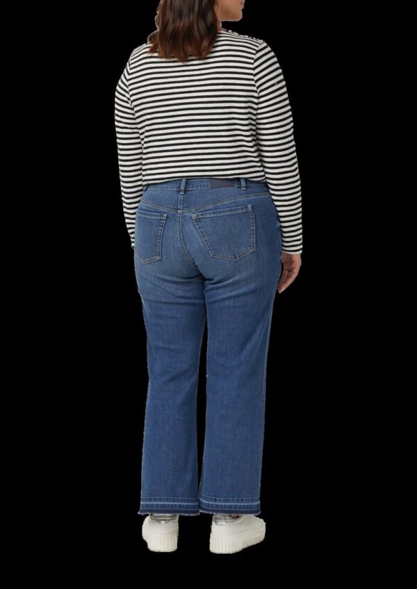 Jeans / Slim Fit / Mid Rise / Flared Leg / offener Saum