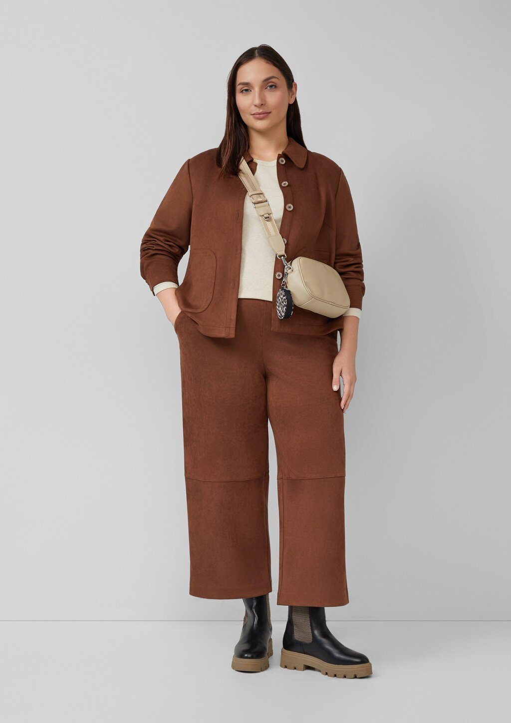 Langarmshirt mit U-Boot-Ausschnitt