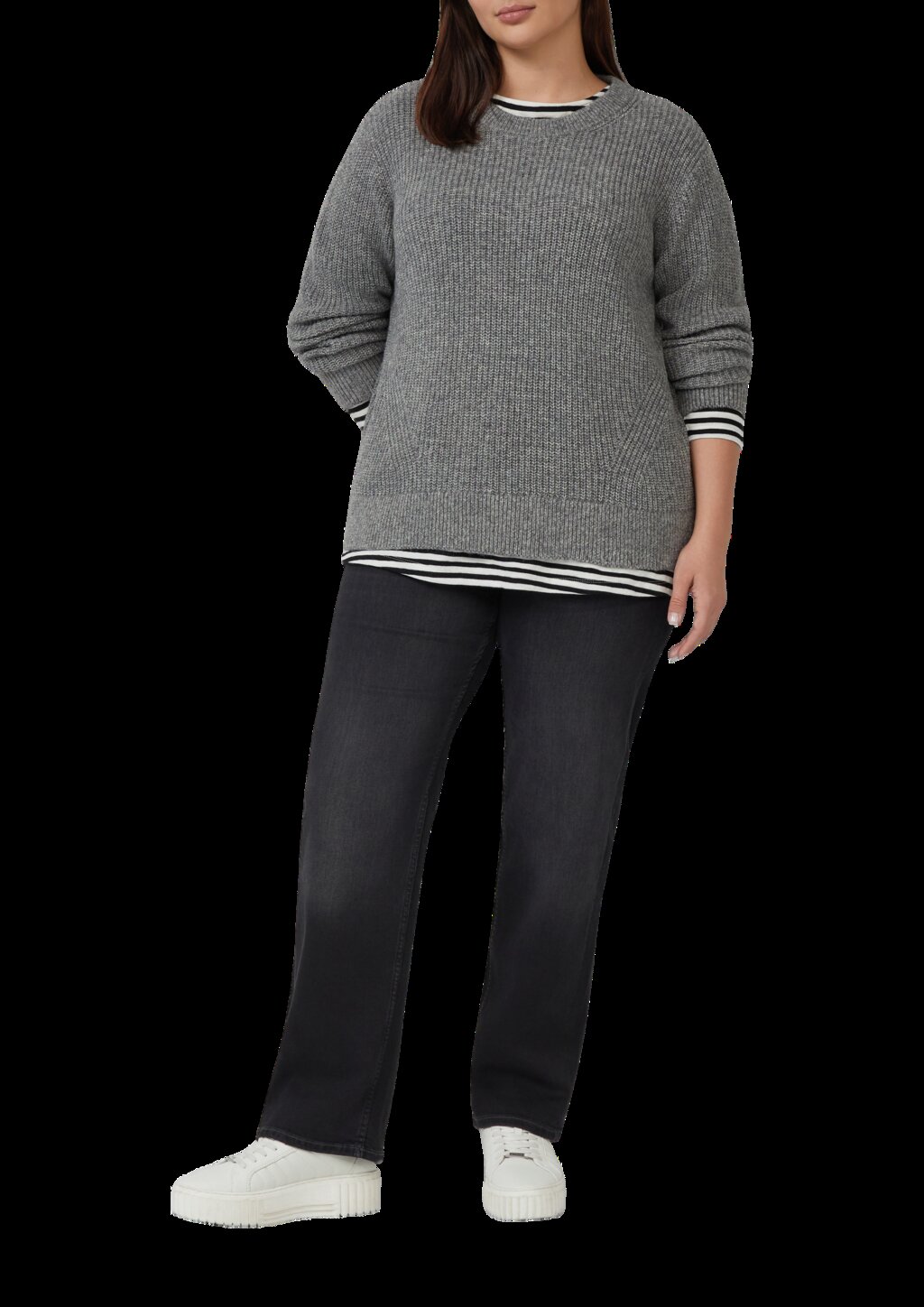 Strickpullover aus Wollmix