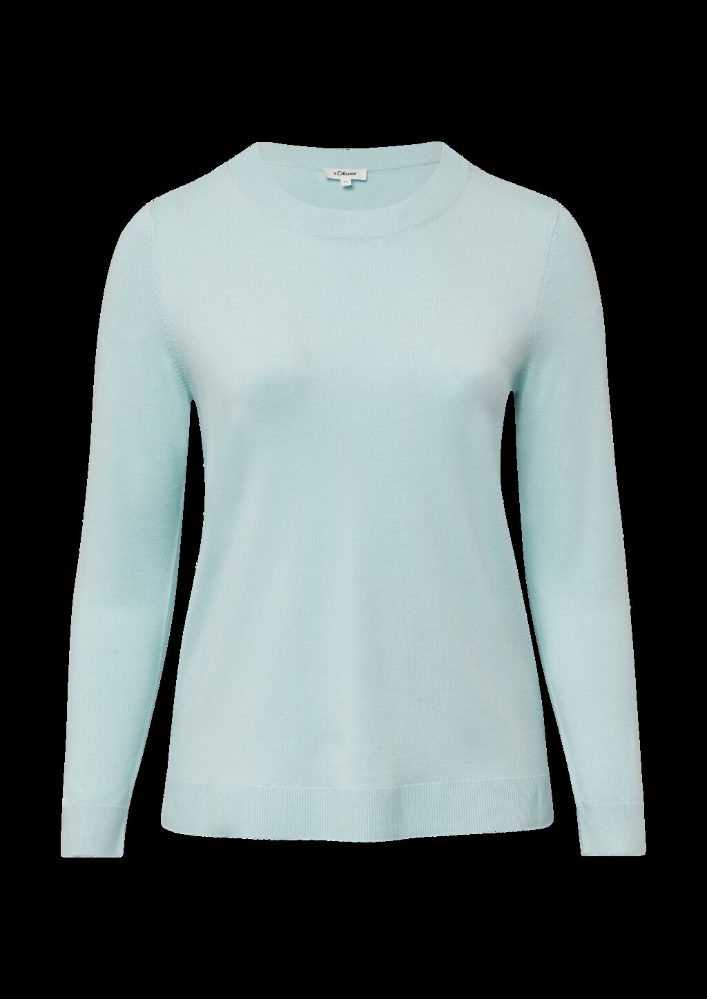 Strickpullover aus Viskosemix mit Rippbündchen