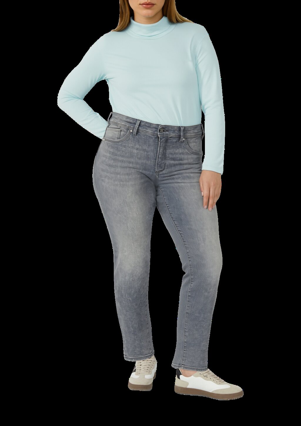 Longsleeve mit Rollkragen