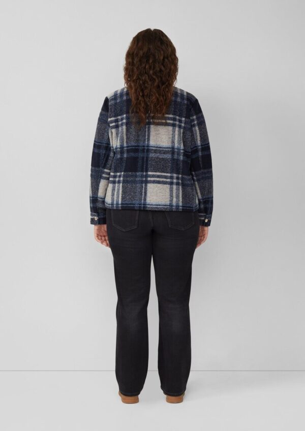 Leichte Wollmix-Jacke mit aufgesetzten Taschen