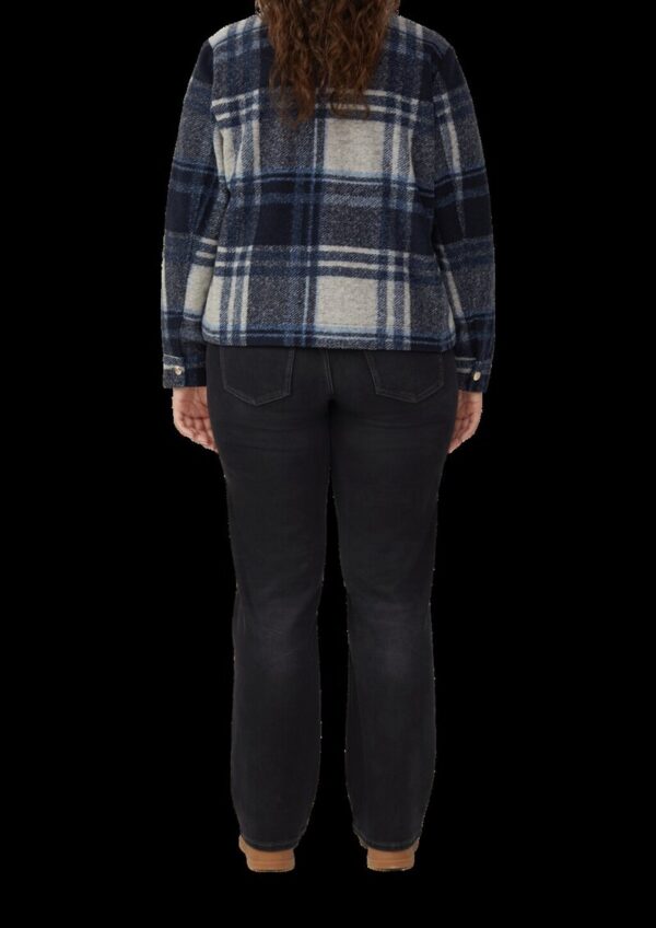 Leichte Wollmix-Jacke mit aufgesetzten Taschen