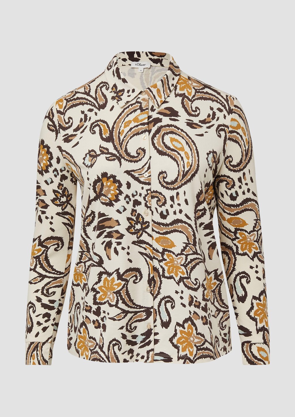 Elastische Hemdbluse aus Jersey