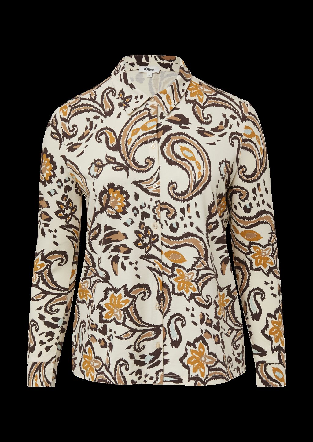 Elastische Hemdbluse aus Jersey