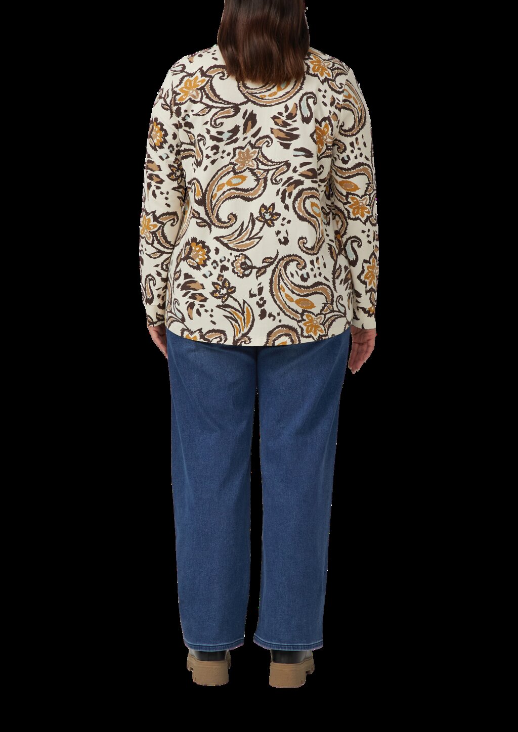 Elastische Hemdbluse aus Jersey