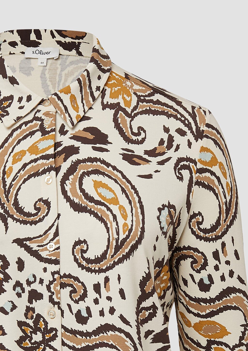 Elastische Hemdbluse aus Jersey