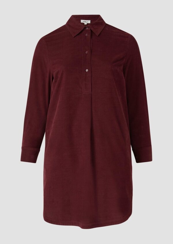 Feincord-Kleid im Relaxed Fit mit Eingrifftaschen