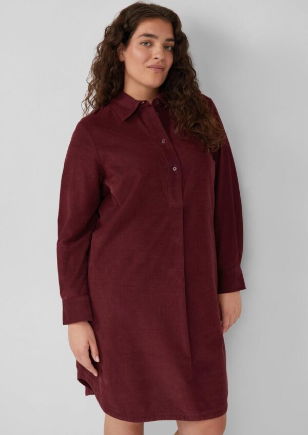 Feincord-Kleid im Relaxed Fit mit Eingrifftaschen