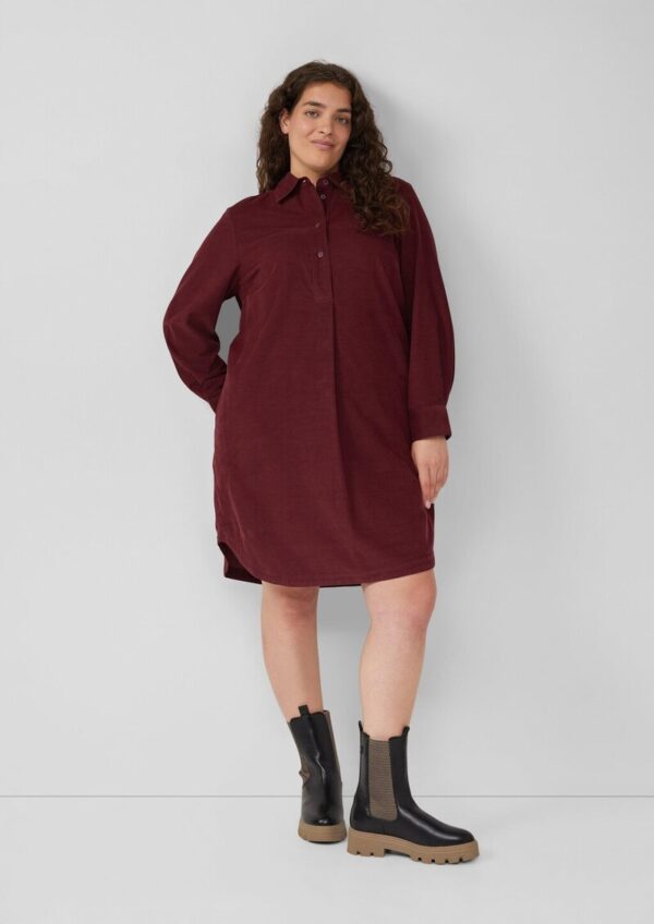 Feincord-Kleid im Relaxed Fit mit Eingrifftaschen