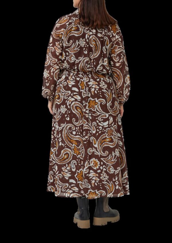 Chiffonkleid mit Effektgarn im Relaxed Fit