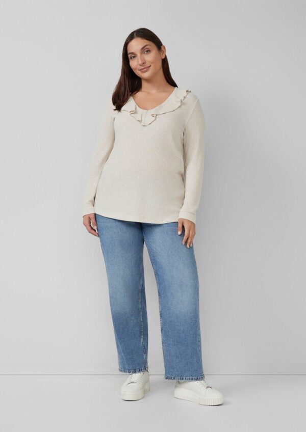 Strick-Shirt mit Volants