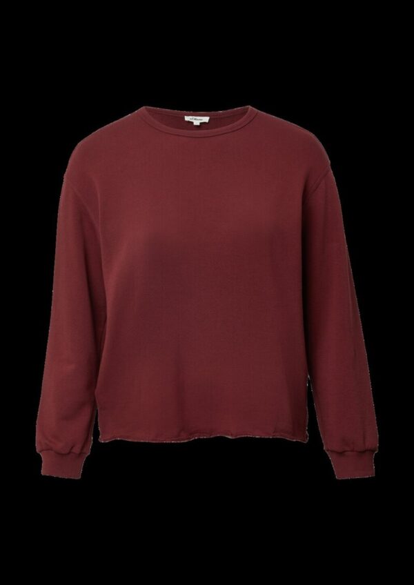 Sweatshirt im Relaxed Fit mit Rollsaum