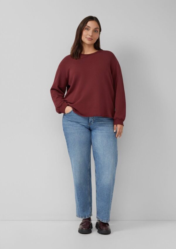 Sweatshirt im Relaxed Fit mit Rollsaum